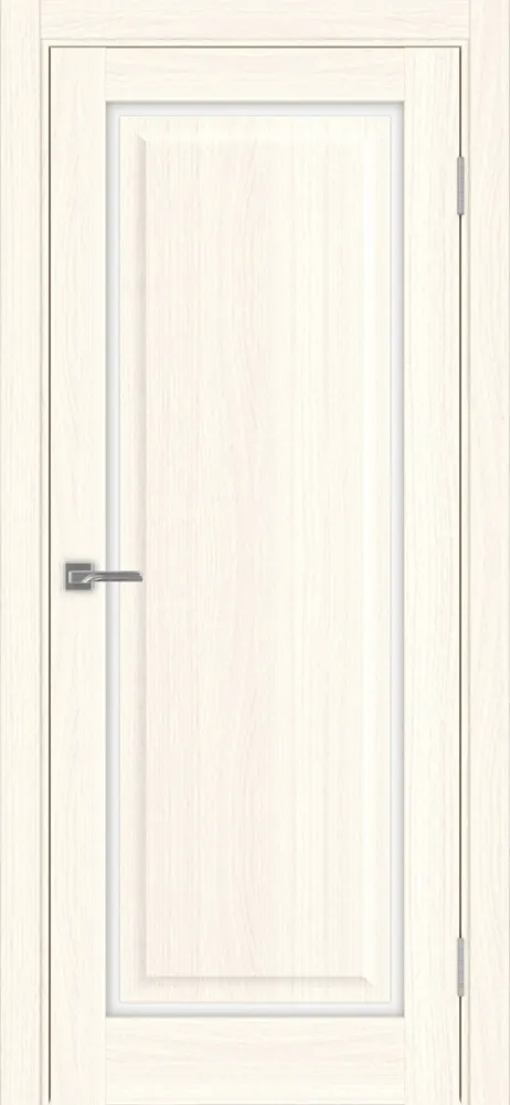 Двери в интерьере - Дверь Эко 601С.21 ОФ4 ясень светлый, lacobel белый