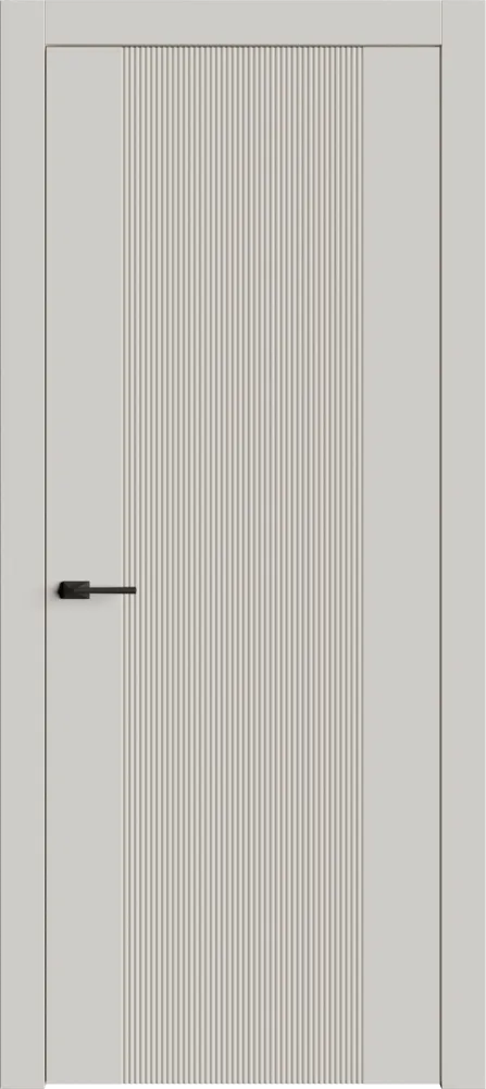 Двери в интерьере - Дверь Лайн3 эмаль латте, глухая