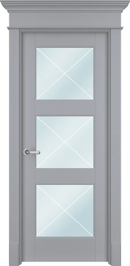 Двери в интерьере - Дверь Тан33Хс эмаль RAL 7047, сатинат