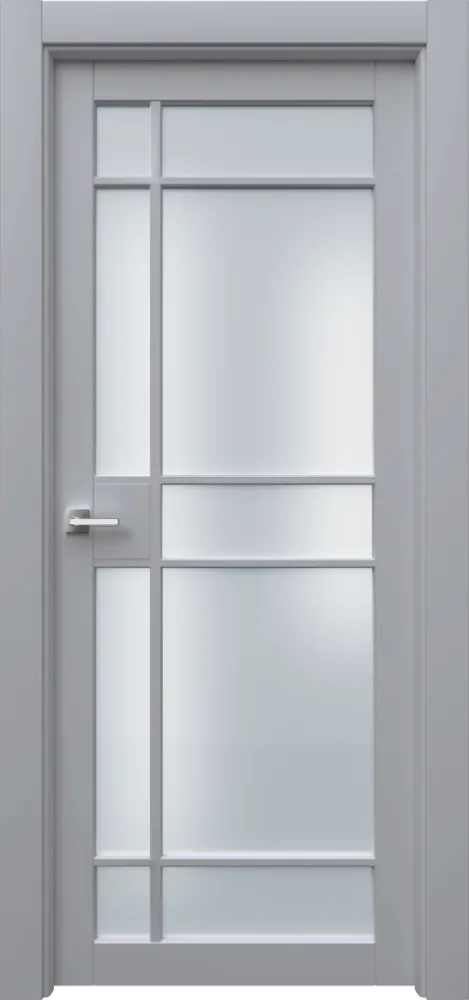 Двери в интерьере - Дверь Ронда-3 R9 эмаль RAL 7047, сатинат