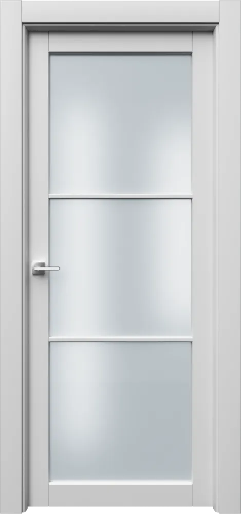 Двери в интерьере - Дверь ПарнР3с эмаль белая, сатинат