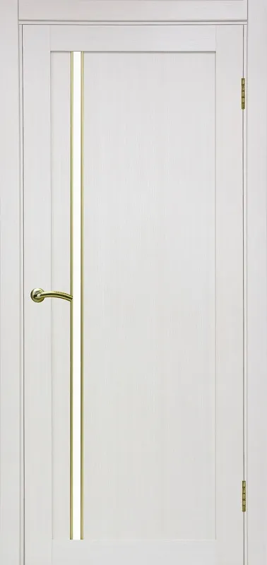 Двери в интерьере - Дверь Эко 527.121 АПС ясень перламутровый молдинг SG, сатинат