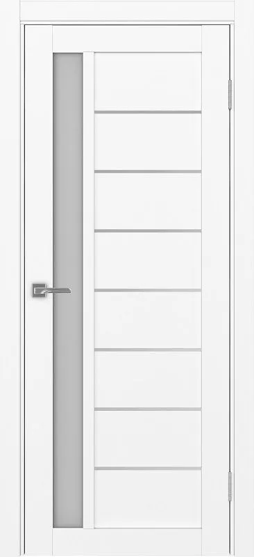 Двери в интерьере - Дверь Эко 554.21 АПП белый снежный молдинг SC, сатинат