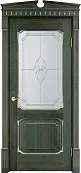 Схожие товары - Дверь Итальянская Легенда массив ольхи ОЛ7.2 зеленый с патиной серебро микрано, стекло 7-1