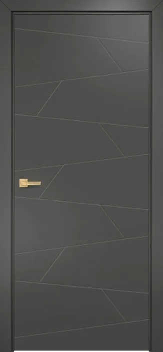 Двери в интерьере - Дверь Оникс Концепт №2 PVC серый, глухая