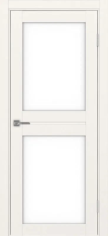 Двери в интерьере - Дверь Эко 520.212 бежевый, lacobel белый