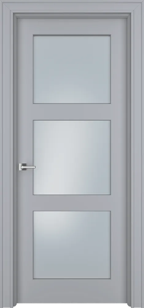 Двери в интерьере - Дверь Псп33с эмаль RAL 7047, сатинат