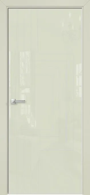 Двери в интерьере - Дверь Оникс Арт, лакобель слоновая кость RAL 1013, пескоструй №2