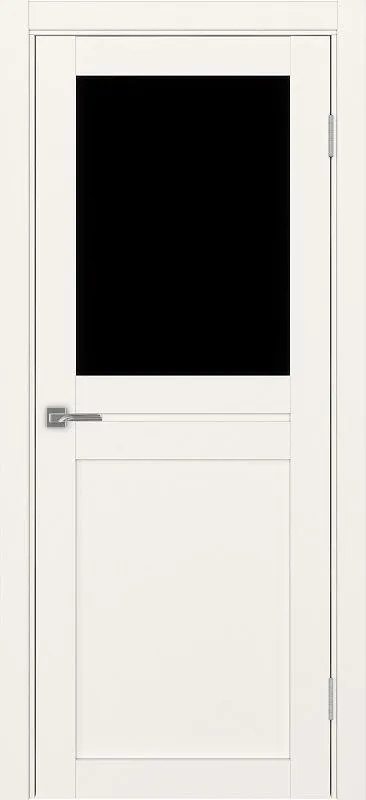 Двери в интерьере - Дверь Эко 520.211 бежевый, lacobel черный