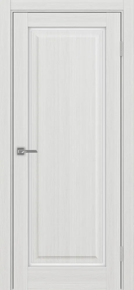 Двери в интерьере - Дверь Эко 601С.21 ОФ4 ясень серебристый, lacobel белый