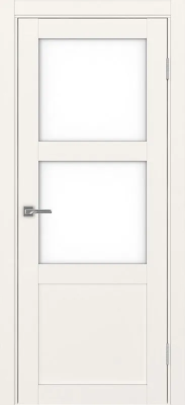 Двери в интерьере - Дверь Эко 530.221 бежевый, lacobel белый