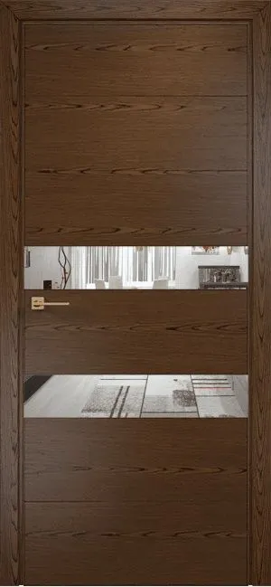 Двери в интерьере - Дверь Оникс Лайн тангентальный орех, глухая