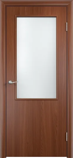 Двери в интерьере - Дверь усиленная V ПВХ итальянский орех, сатинат 58
