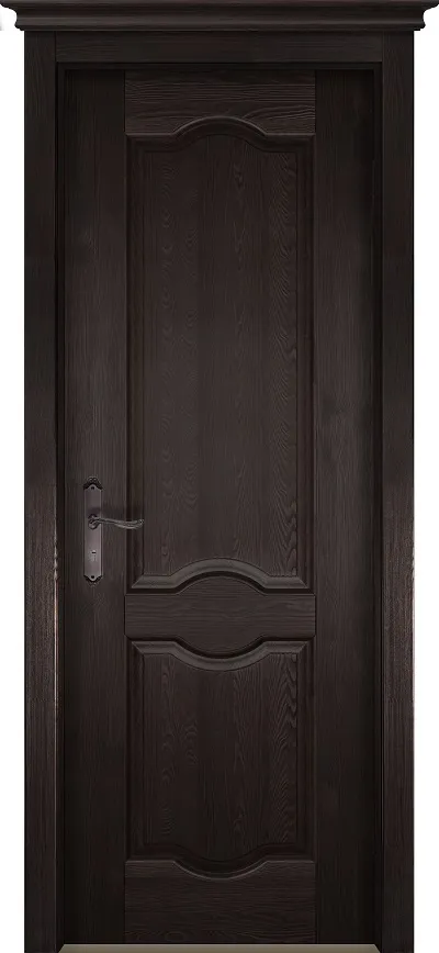 Двери в интерьере - Дверь ОКА браш массив сосны Ферара венге, глухая