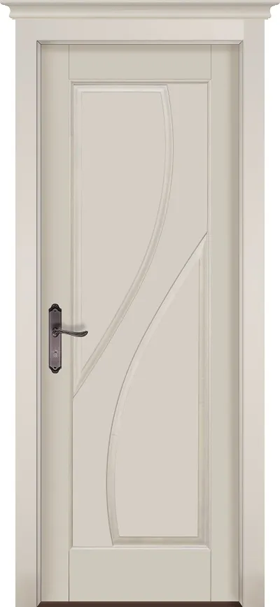 Двери в интерьере - Дверь ОКА массив ольхи Даяна эмаль слоновая кость, глухая