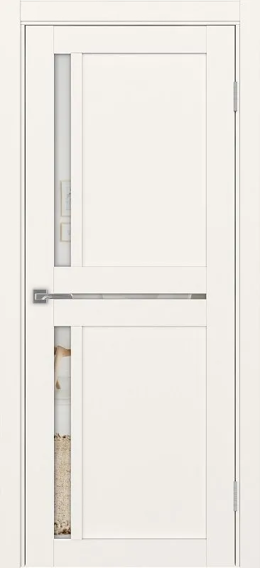 Двери в интерьере - Дверь Эко 523.221 бежевый, стеклопакет зеркало