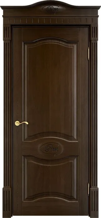 Двери в интерьере - Дверь ПМЦ массив дуба Д3 мореный дуб, глухая