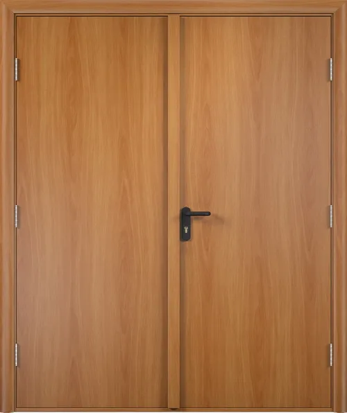 Двери в интерьере - Дверь противопожарная V ДПГ+ДПГ финиш-пленка 60 мин, миланский орех