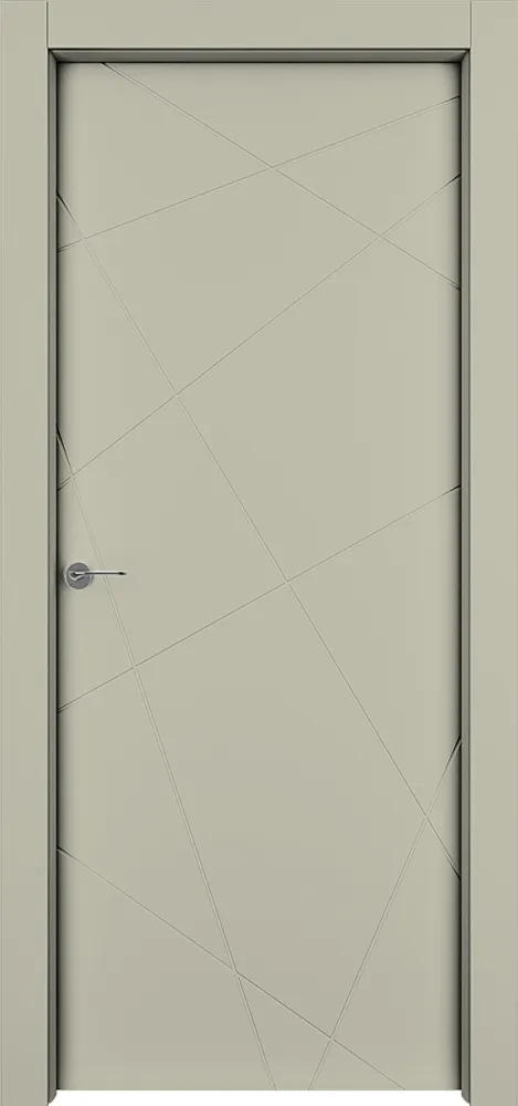 Двери в интерьере - Дверь Гео эмаль NCS 3005-Y50R, глухая