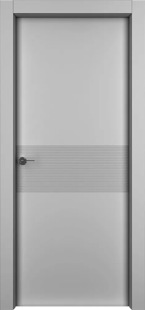Двери в интерьере - Дверь Лайн серая, глухая