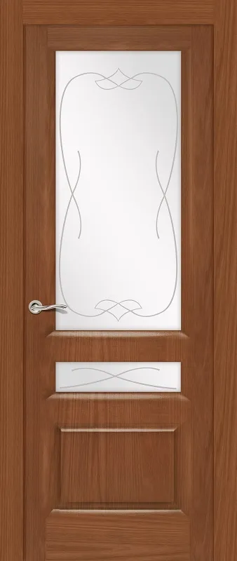 Двери в интерьере - Дверь Ситидорс Малахит-2 CLASSIC американский орех, остекленная