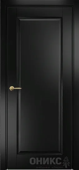 Двери в интерьере - Дверь Оникс Италия 1 эмаль черная, глухая
