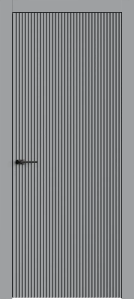 Двери в интерьере - Дверь Лайн1 серая, глухая
