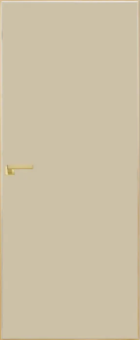Двери в интерьере - Дверь скрытая ИУ-42 AL gold с 4-х сторон, эмаль сливки 2,1 м