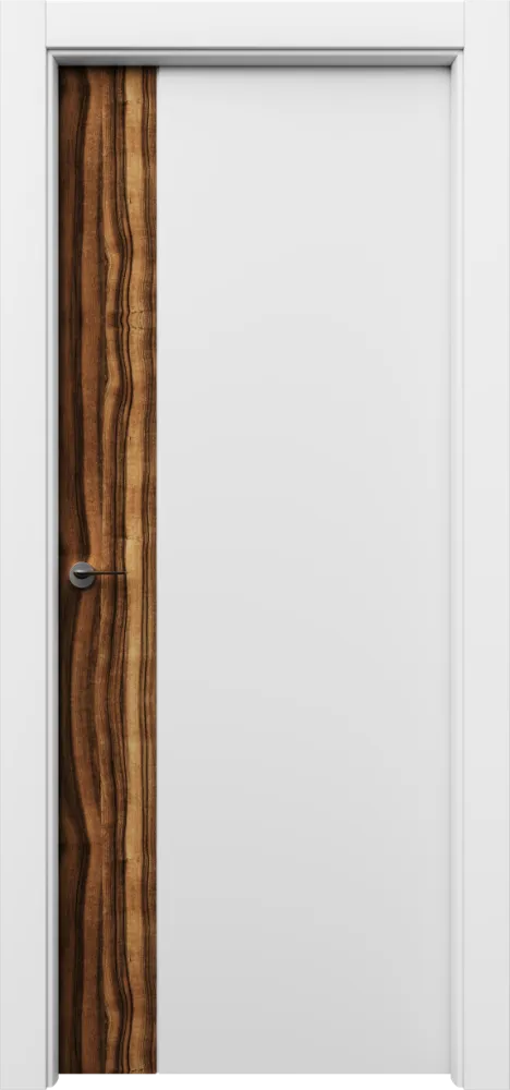 Двери в интерьере - Дверь Неом эмаль белая, шпон, глухая