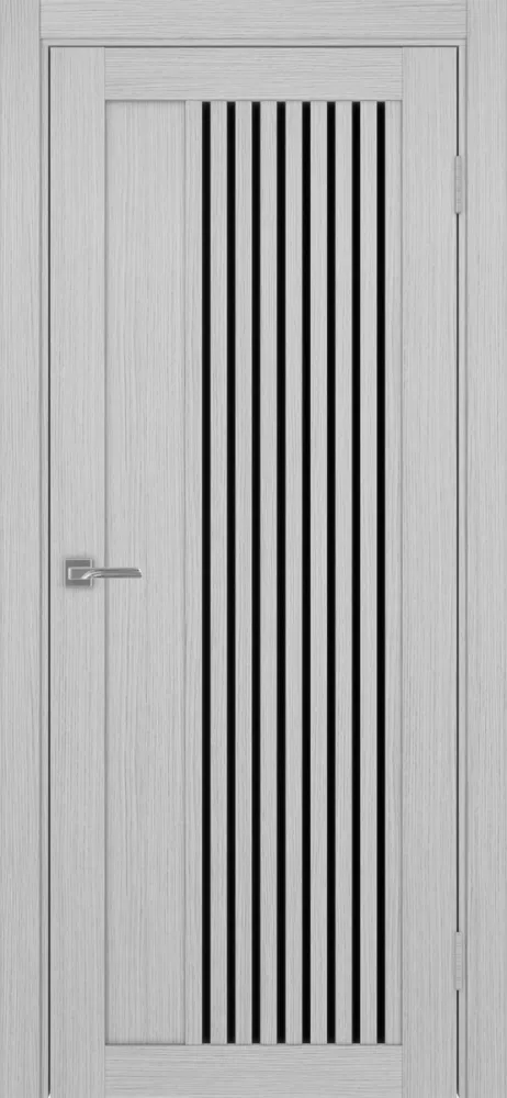Двери в интерьере - Дверь Эко 544.12 дуб серый, lacobel черный