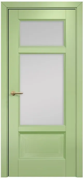 Двери в интерьере - Дверь Оникс Тоскана 4 эмаль фисташковая, сатинат белый
