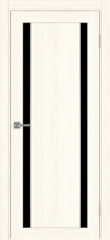 Двери в интерьере - Дверь Эко 522.212 АПП ясень светлый молдинг SC, lacobel черный