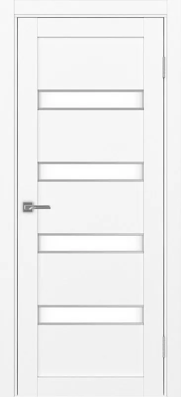 Двери в интерьере - Дверь Эко 505.12 АПС белый снежный молдинг SC, lacobel белый