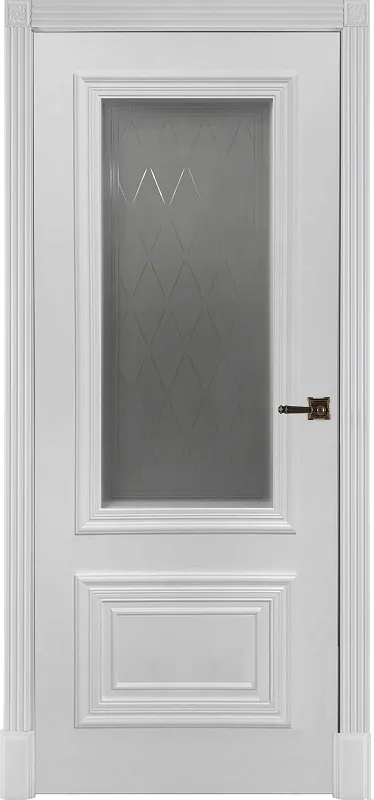 Двери в интерьере - Дверь ДР Finezza Престиж 1/2 эмаль белая, сатинат