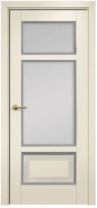 Двери в интерьере - Дверь Оникс Тоскана 4 эмаль слоновая кость/RAL 7040, сатинат белый