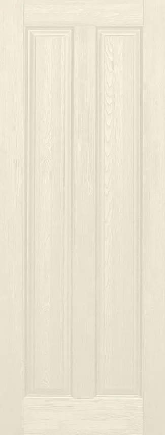 Двери в интерьере - Дверь ОКА браш массив сосны Соренто эмаль слоновая кость, глухая