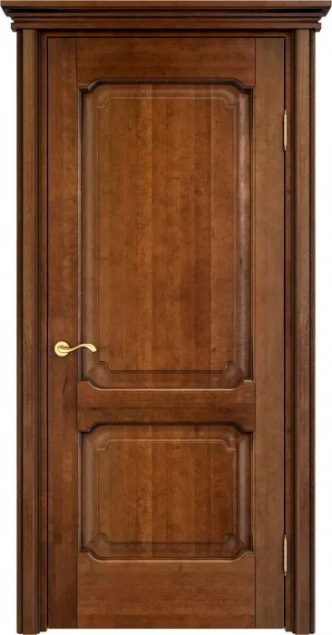 Дверь ПМЦ массив ольхи ОЛ7.2 коньяк с патиной, глухая. Фото №2