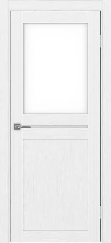 Двери в интерьере - Дверь Эко 520.221 белый лед, lacobel белый