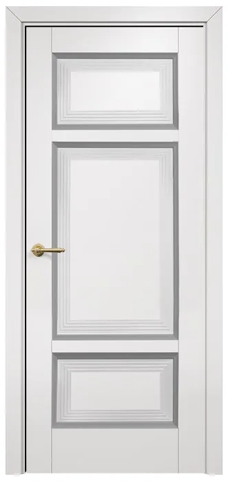 Двери в интерьере - Дверь Оникс Тоскана 4 эмаль белая/RAL 7040, глухая