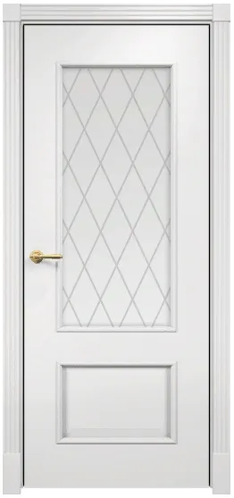 Дверь Оникс Марсель эмаль белая, сатинат №20. Фото №2