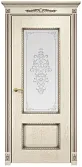 Схожие товары - Дверь Оникс Марсель с декором эмаль слоновая кость с патиной, сатинат художественный Вензель