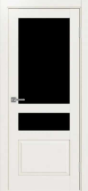 Двери в интерьере - Дверь Эко 631.221 ОФ3 бежевый, lacobel черный