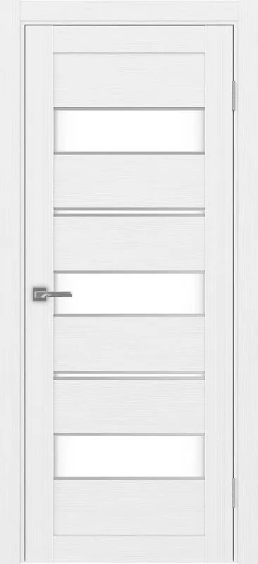 Двери в интерьере - Дверь Эко 526.122 АПП белый лед молдинг SC, lacobel белый