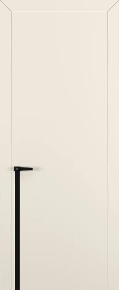 Двери в интерьере - Дверь Z K21 полипропилен крем, молдинг черный, глухая