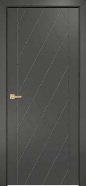 Двери в интерьере - Дверь Оникс Концепт №5 PVC серый, глухая