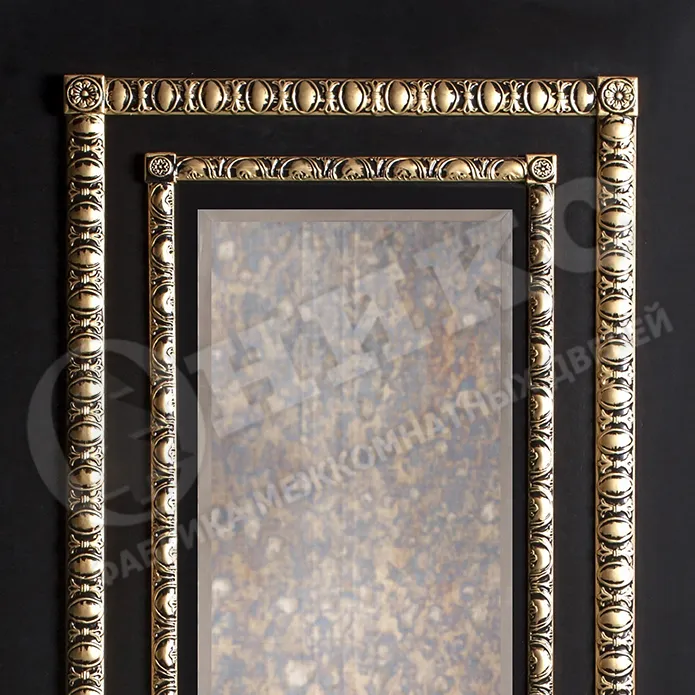 Дверь Оникс Прима эмаль слоновая кость, зеркало состаренное. Фото №3