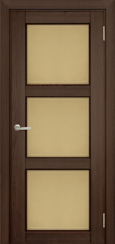 Двери в интерьере - Дверь Берест массив сосны Браво дуб, стекло бронза