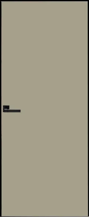 Двери в интерьере - Дверь скрытая ИУ-42 AL black с 4-х сторон, эмаль серый шелк 2,3 м