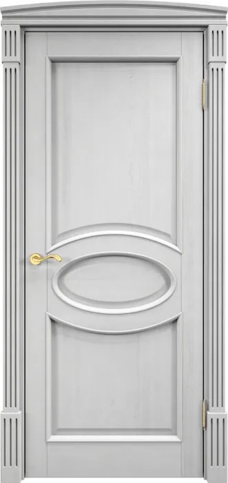 Дверь ПМЦ массив сосны 26ш белый воск, глухая. Фото №2