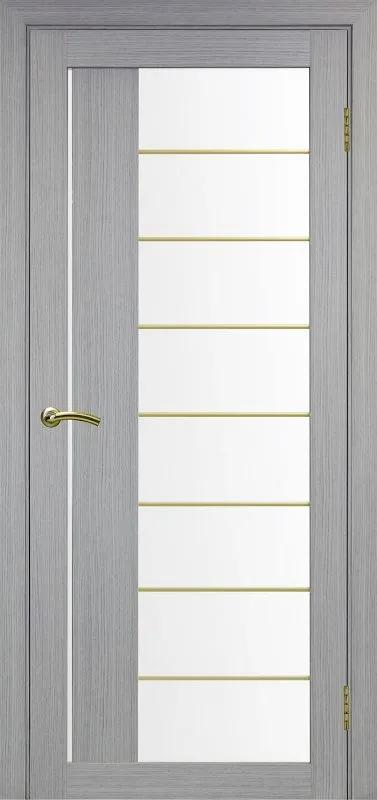 Двери в интерьере - Дверь Эко 524.22 АСС дуб серый молдинг SG, сатинат белый